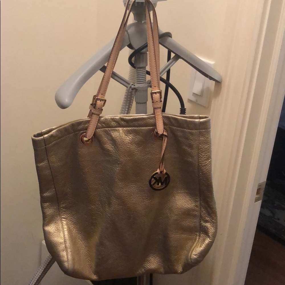 Michael Kors gold tote